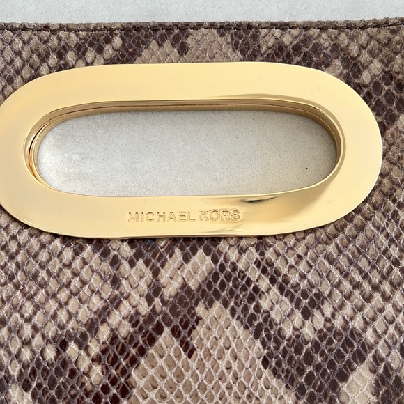 Michael Kors Python Clutch - Picture 6 of 7
